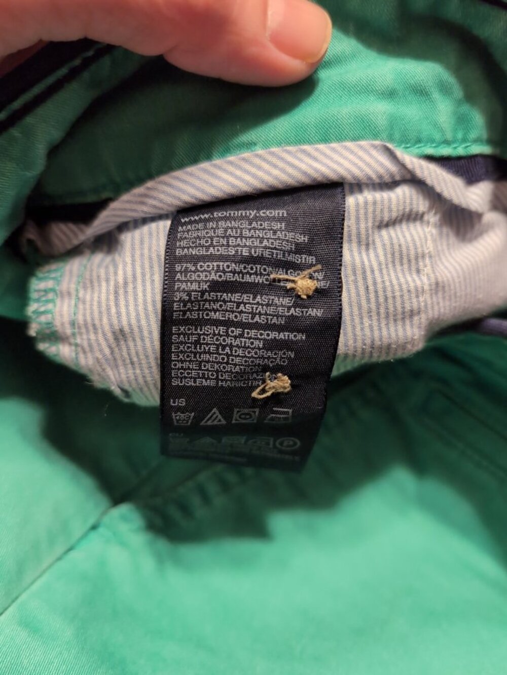 Tommy Hilfiger Green Women's Chino Skinny Leg Pants Size 8 Pockets - Picture 5 of 10